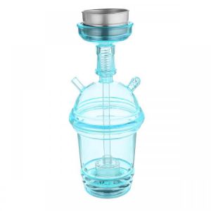 פרידמן נרגילות Outdoor Portable Colorful Hookah Shisha LED Light Base Glass Water Pipe Bottle Camping Travel
